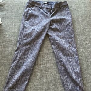 Gray Pinstripe Dress Pants